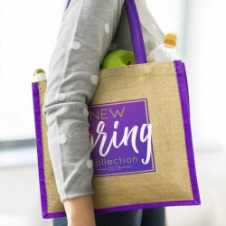Calico & Jute Bags - Monza Jute Tote Bag