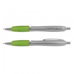 Plastic Promotional Pens - Vistro Silver Barrel Plastic Pen