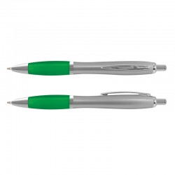 Plastic Promotional Pens - Vistro Silver Barrel Plastic Pen