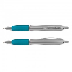 Plastic Promotional Pens - Vistro Silver Barrel Plastic Pen