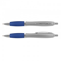 Plastic Promotional Pens - Vistro Silver Barrel Plastic Pen