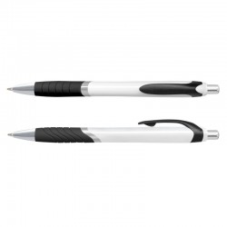 Plastic Promotional Pens - Jet Coloured Barrel Plastic Pen