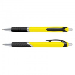Plastic Promotional Pens - Jet Coloured Barrel Plastic Pen