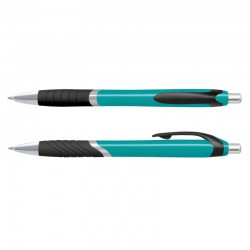 Plastic Promotional Pens - Jet Coloured Barrel Plastic Pen