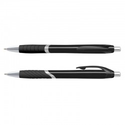 Plastic Promotional Pens - Jet Coloured Barrel Plastic Pen
