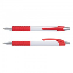 Plastic Promotional Pens - Cleo White Barrel Plastic Pen