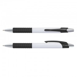 Plastic Promotional Pens - Cleo White Barrel Plastic Pen