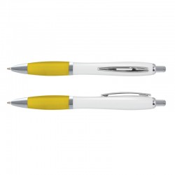 Plastic Promotional Pens - Vistro Pen - White Barrel