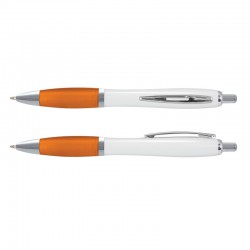 Plastic Promotional Pens - Vistro Pen - White Barrel