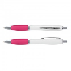 Plastic Promotional Pens - Vistro Pen - White Barrel