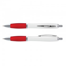Plastic Promotional Pens - Vistro Pen - White Barrel