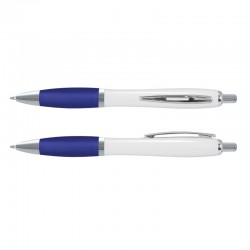 Plastic Promotional Pens - Vistro Pen - White Barrel
