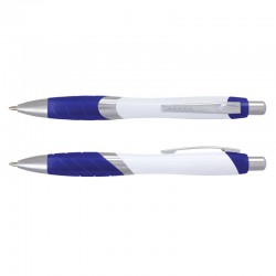 Plastic Promotional Pens - Borg Pen - White Barrel