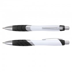 Plastic Promotional Pens - Borg Pen - White Barrel