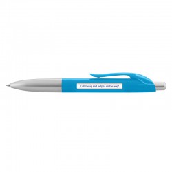 Plastic Promotional Pens - Spin Message Pen