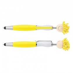 Plastic Promotional Pens - Mop Topper Pen