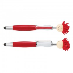 Plastic Promotional Pens - Mop Topper Pen