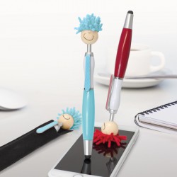 Plastic Promotional Pens - Mop Topper Pen