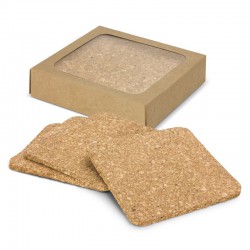Coasters - Oakridge Cork Coaster Square Set of 4