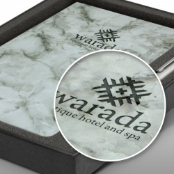 Flasks - Marble Notebook and Pen Gift Set