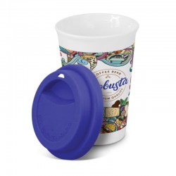 Reusable Coffee Cups - Aztec Double Wall Coffee Cup - Full Colour