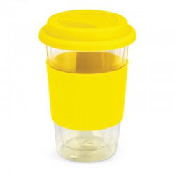 Reusable Coffee Cups - Aztec Double Wall Glass Cup