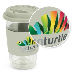 Reusable Coffee Cups - Aztec Double Wall Glass Cup