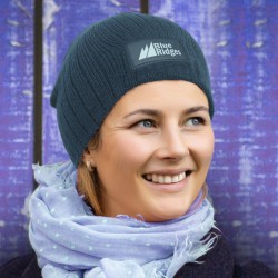 Beanies - Nebraska Cable Knit Beanie with Patch