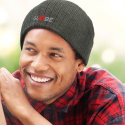 Beanies - Nebraska Heather Cable Knit Beanie