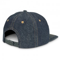 Caps - Denim Flat Peak Cap