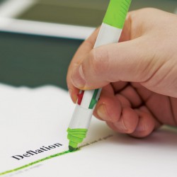 Plastic Promotional Pens - Tetra Highlighter Plastic Pen