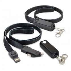 Custom Printed Lanyards - Artex 3-in-1 Charging Lanyard