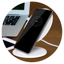 Shopping Tote Bags - Phaser Wireless Charging Stand - Round