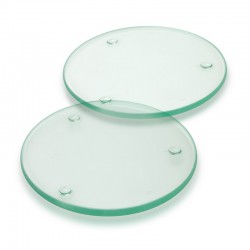 Coasters - Venice Glass Coaster Set of 2 - Round