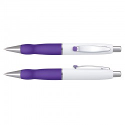 Metal Promotional Pens - White barrel Turbo Metal Pen
