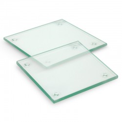 Coasters - Venice Glass Coaster Set of 2 Square - Full Colour