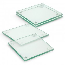 Coasters - Venice Glass Coaster Set of 4 Square - Full Colour