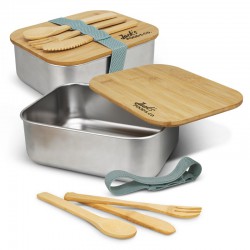 Homeware Products - Stainless Steel Lunch Box with Cutlery