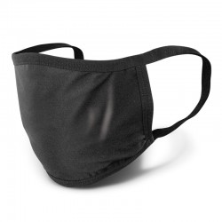 Portable Headphones - Reusable 3-ply Cotton Face Mask - Indent
