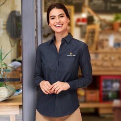 Ladies Corporate Shirts - SOLS Barry Womens Denim Shirt