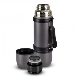 Branded Flasks - Swiss Peak Duo Cup Vacuum Flask -700ml