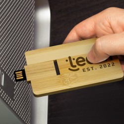 Flash Drives - Bamboo Credit Card Flash Drive 8GB
