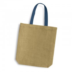 Calico & Jute Bags - Thera Jute Tote Bag - Coloured Handles