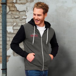 Hoodies - SOLS Silver Unisex Zipped Sweatshirt