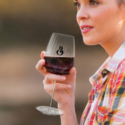 Printed Glasses, Cups & Tumblers - Luigi Bormioli Optica Chardonnay Glass