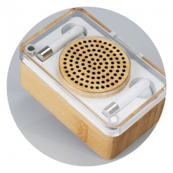 Speakers - Bamboo Wireless Speaker & Earbud Set