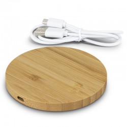 Shopping Tote Bags - Vita Bamboo Wireless Charger - Round