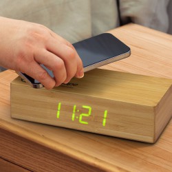 Shopping Tote Bags - Bamboo Wireless Charging Clock