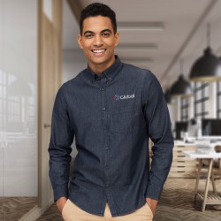 Sport Balls - SOLS Barry Mens Denim Shirt