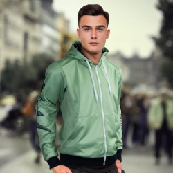 Sport Balls - Custom Mens Sports Zipped Hoodie